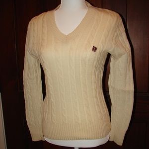 Vintage Etienne Aigner Pullover Sweater S/M White